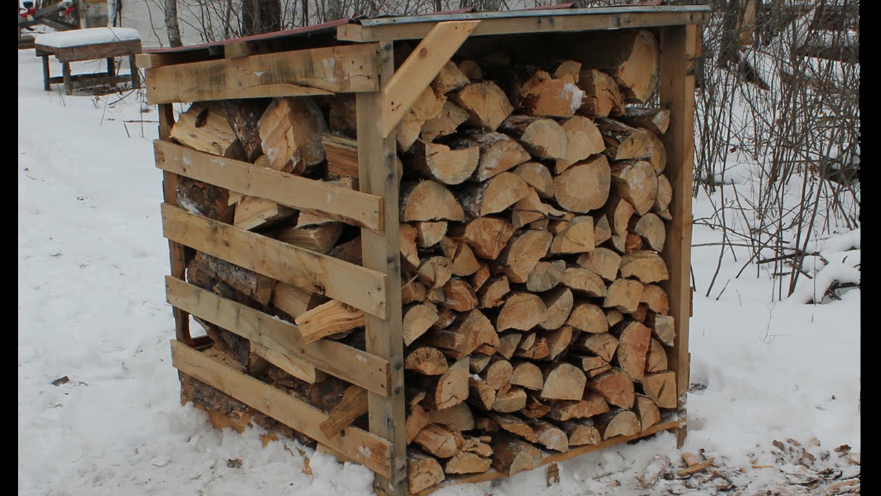 Easy Firewood Storage - Thehomesteadingboards.com